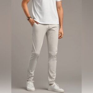 RHONE Commuter Slim Pant Versatile Corpcore Golf Athleisure Men size 40x32 Cream